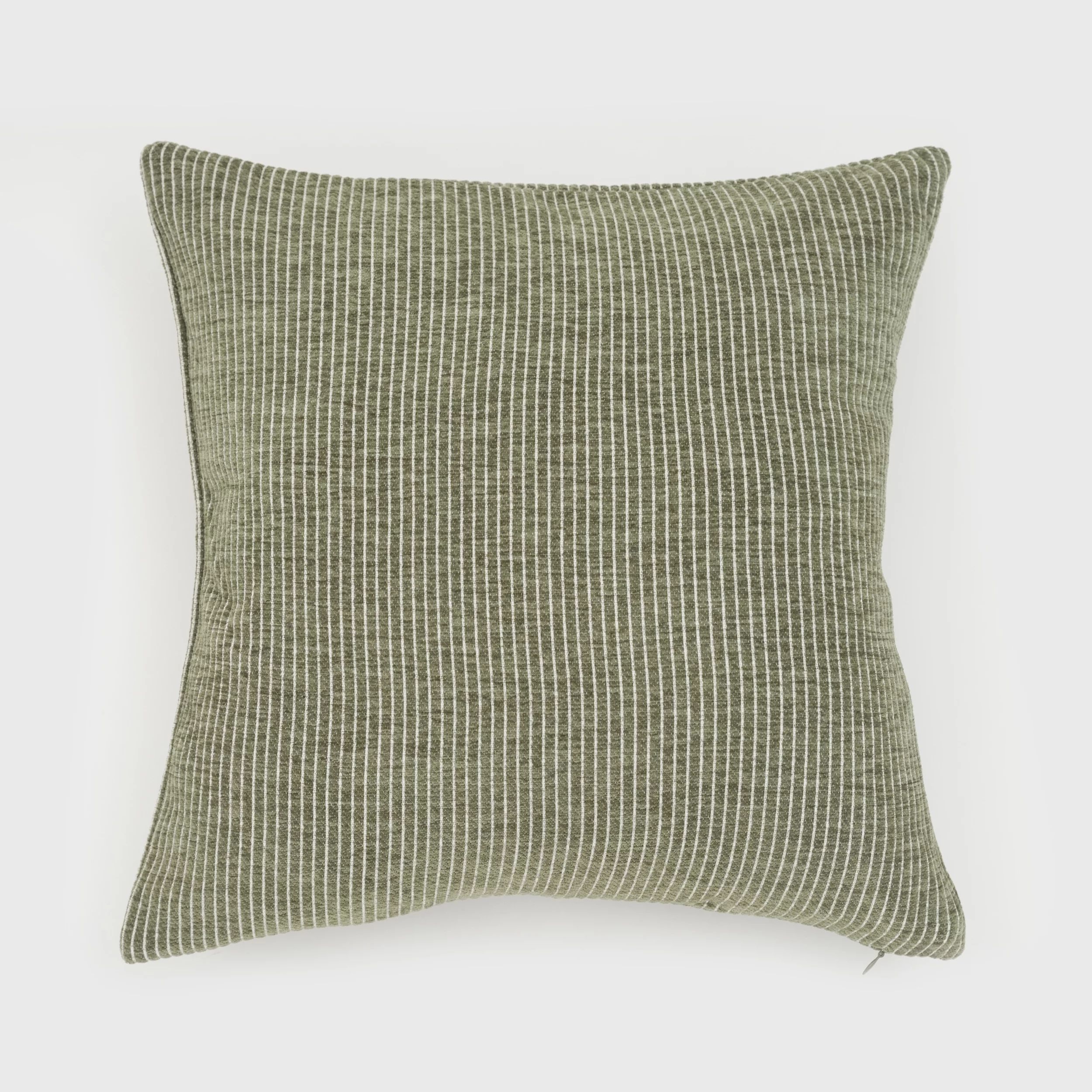 EVERGRACE Elsa Reversible Woven Pinstripes Pillow, 18in, x 18in,Winter Moss Green | Walmart (US)