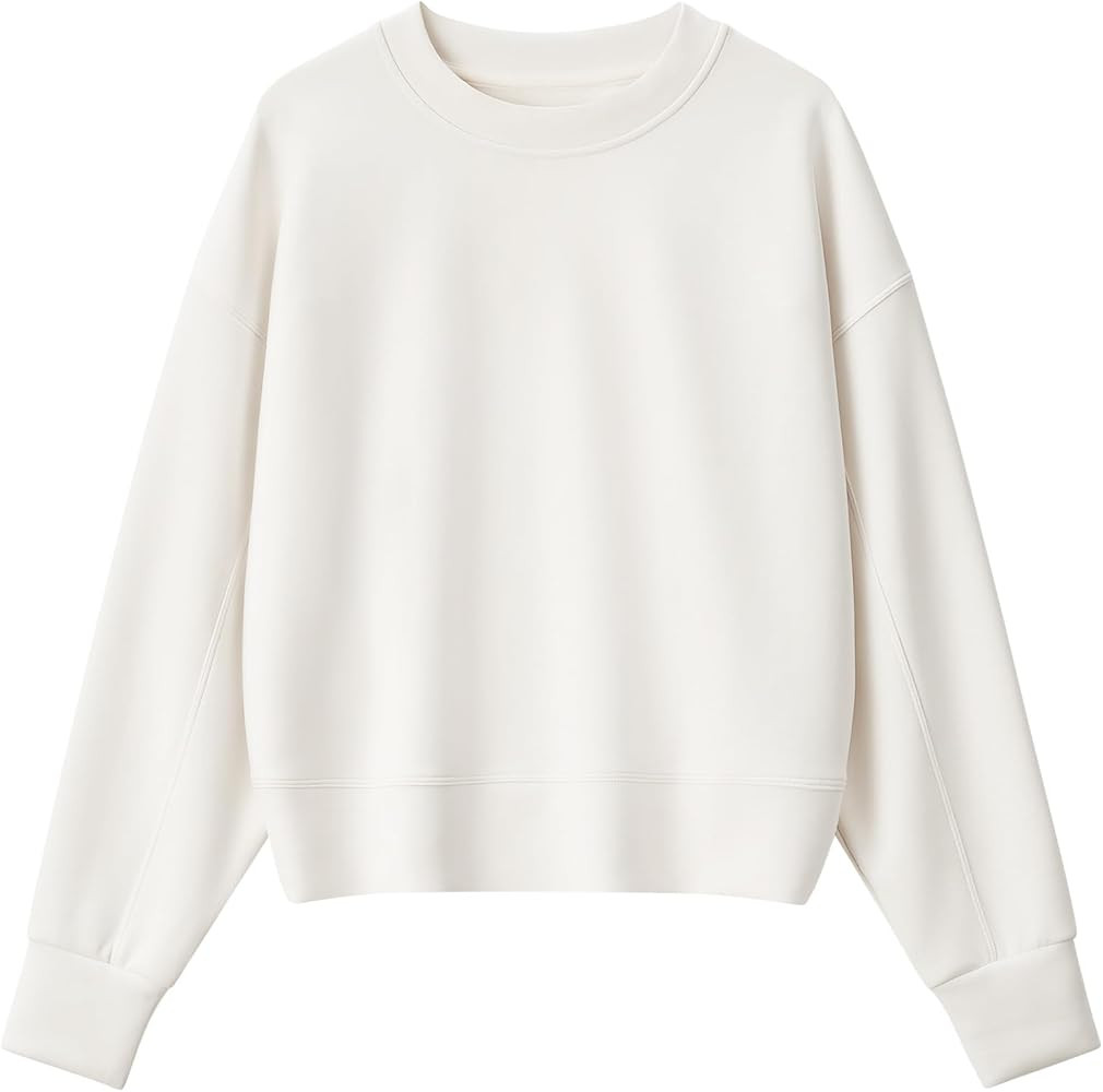 G4Free Smoofit Modal Soft Women's Sweatshirts Long Sleeve Crewneck Pullover Loose Fit Casual Tops | Amazon (US)