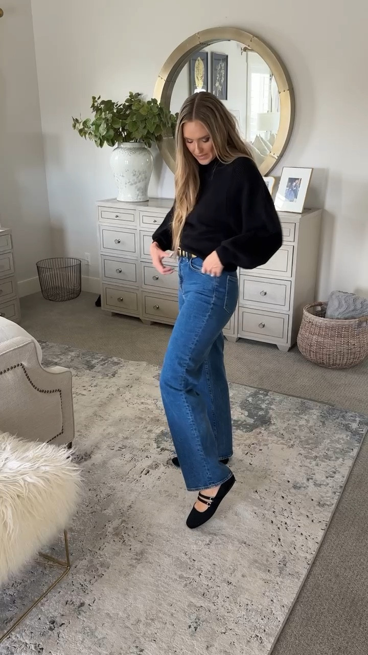 Dressed and ready...day 3!! These are such a good pair of jeans!! They run true to size but I did size up because I wanted a more loose look. 

OOTD / Fashion / Budget / Everyday Wear / Classy / Work Outfit / Date Night / Jeans / Style / Affordable / Elevated Style / Denim / Warm Outfit / Sweater

#LTKFindsUnder50 #LTKStyleTip #LTKFindsUnder100