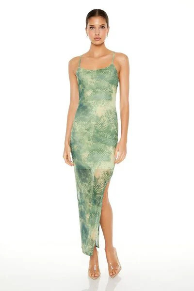 Snakeskin Print Cami Maxi Dress | Forever 21