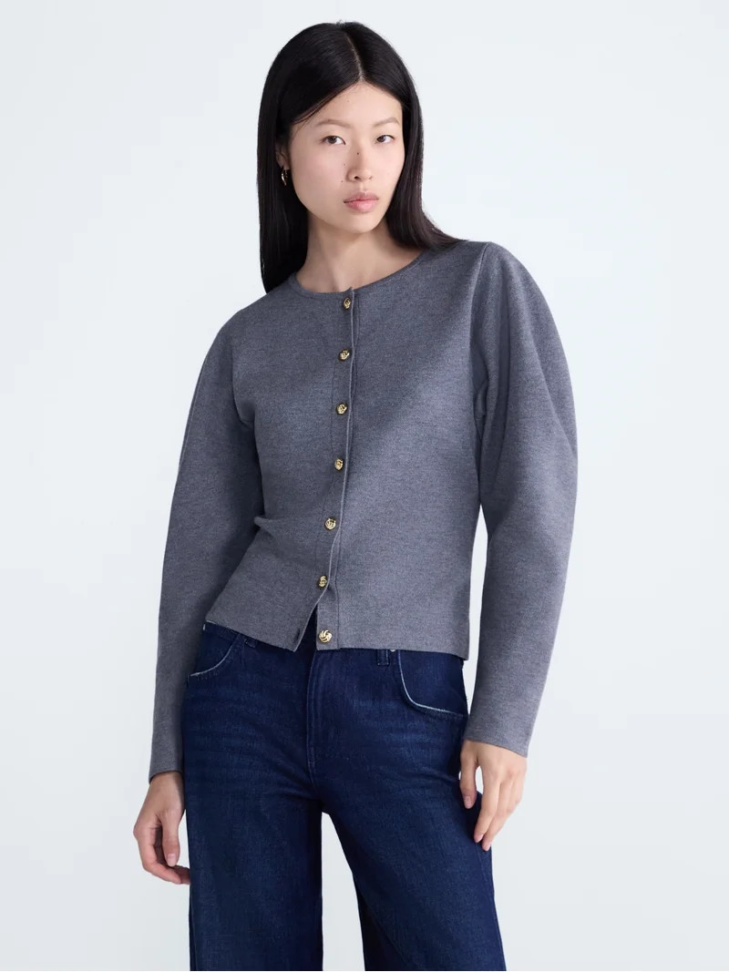 Scoop Women\u2019s Edwardian Cardigan, Sizes XS-XXL | Walmart (US)
