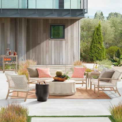 Isola Lounge Chair in Weathered Finish | Frontgate