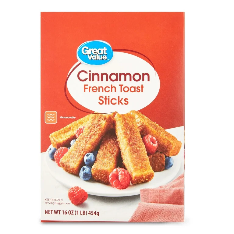 Great Value Cinnamon French Toast Sticks, 16 oz, Box (Frozen) | Walmart (US)