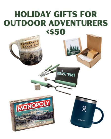 Holiday Gifts For Outdoor Adventurers Under $50 | Outdoorsy Gift Ideas | 2023  Holiday Gift Guide

#LTKfindsunder50 #LTKGiftGuide #LTKHoliday
