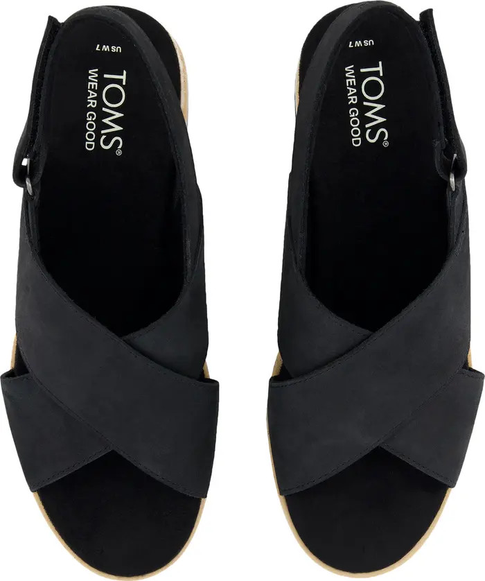 TOMS Diana Crossover Platform Wedge Sandal (Women) | Nordstrom | Nordstrom