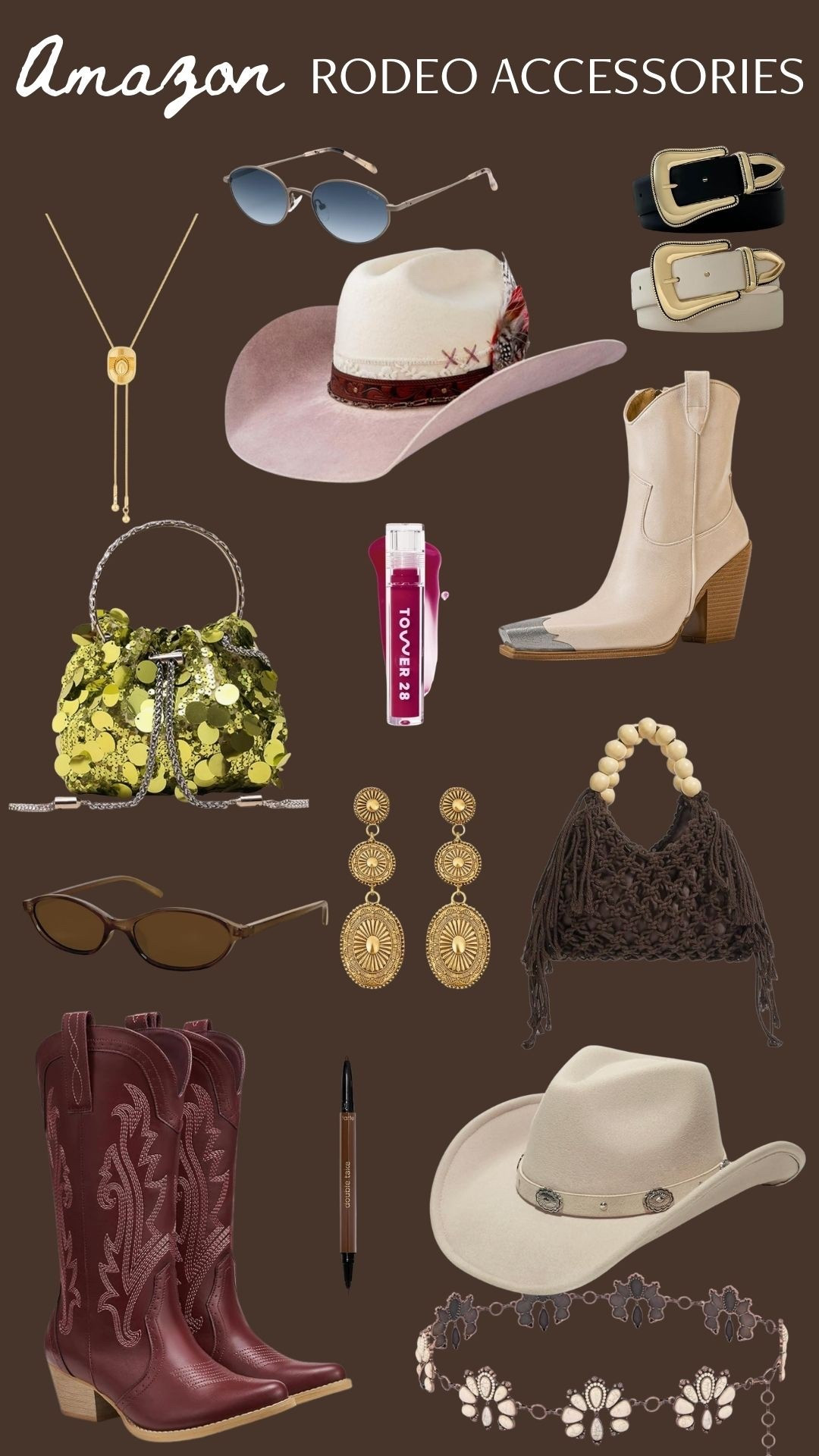 Accessories for a rodeo weekend! 🤍 all from Amazon!

Dressupbuttercup.com #dressupbuttercup #dederaad


#LTKmomlife #LTKdayinmylife #LTKSeasonal