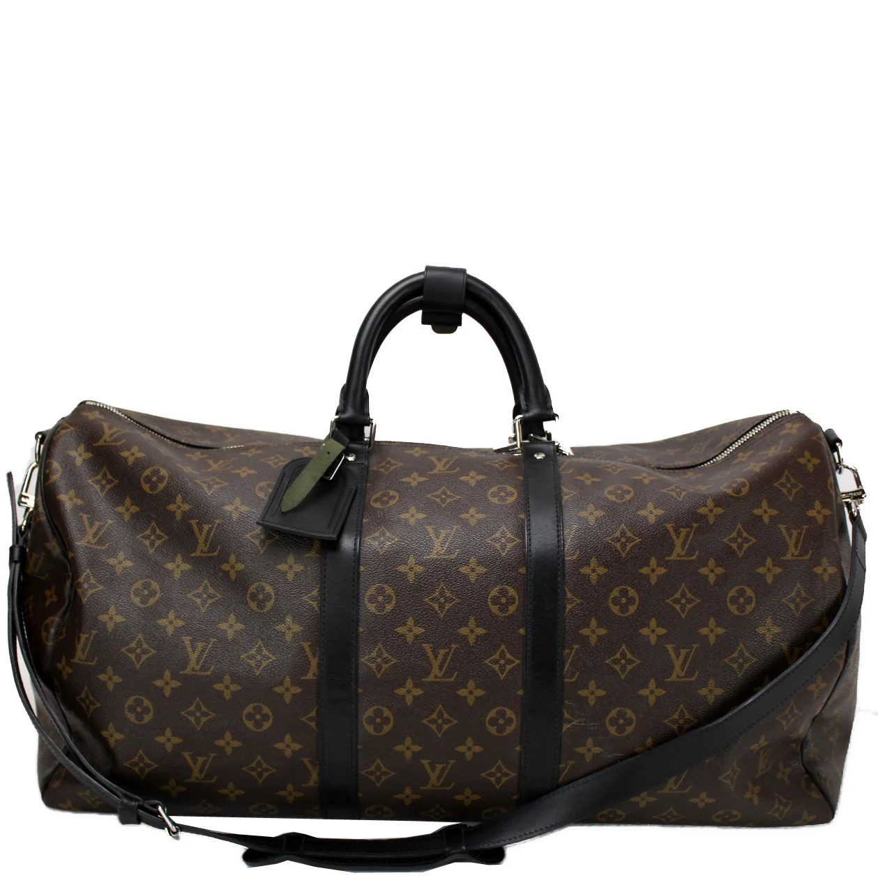 Keepall 55 Bandouliere Monogram Macassar | Keeks Designer Handbags