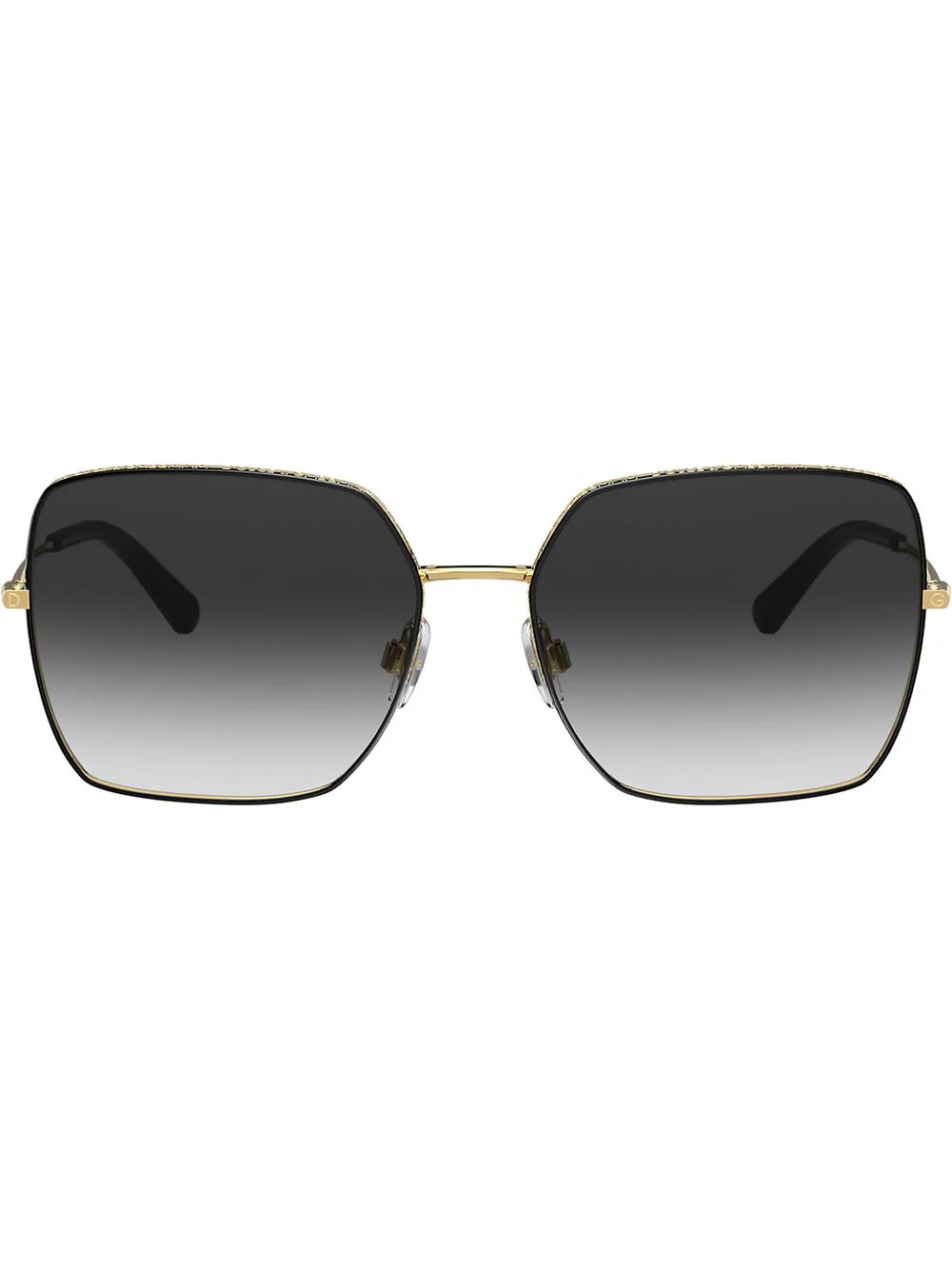 Dolce & Gabbana Eyewear logo frame sunglasses - Black | Farfetch Global