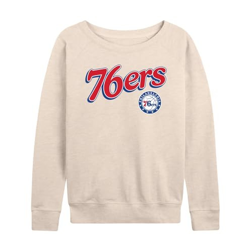 Junk Food NBA - Philadelphia 76ers - Flyer - Officially Licensed Women's Lightweight French Terry Pullover | Amazon (US)