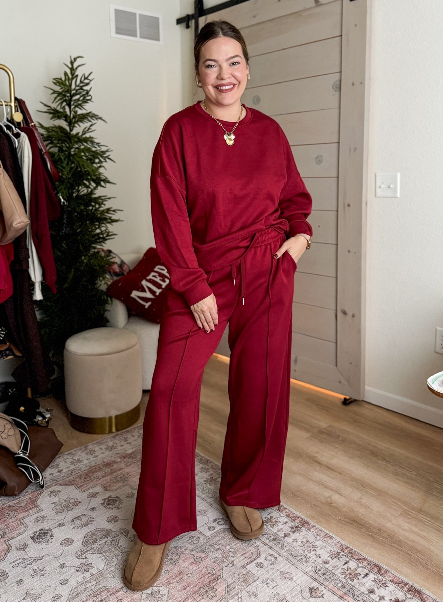 Cozy lounge matching set - perfect for a relaxed day at home or comfy outfit for on the go - mom outfit / lounge set / mom style / comfy outfit / winter fashion / casual style

#LTKootd #LTKFindsUnder50 #LTKHoliday