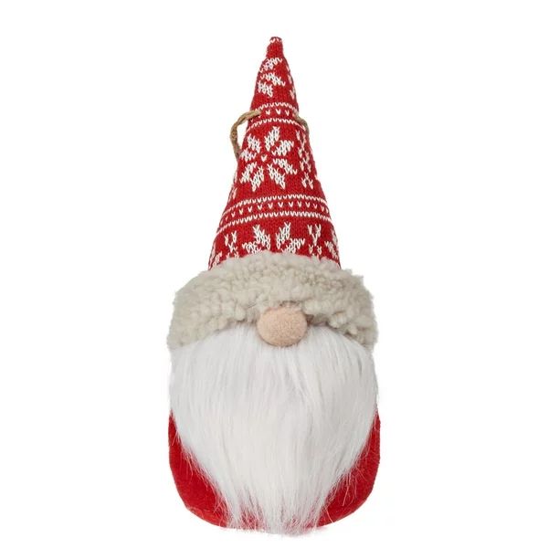Holiday Time Jumbo Red and White Fabric Gnome Ornament - Walmart.com | Walmart (US)