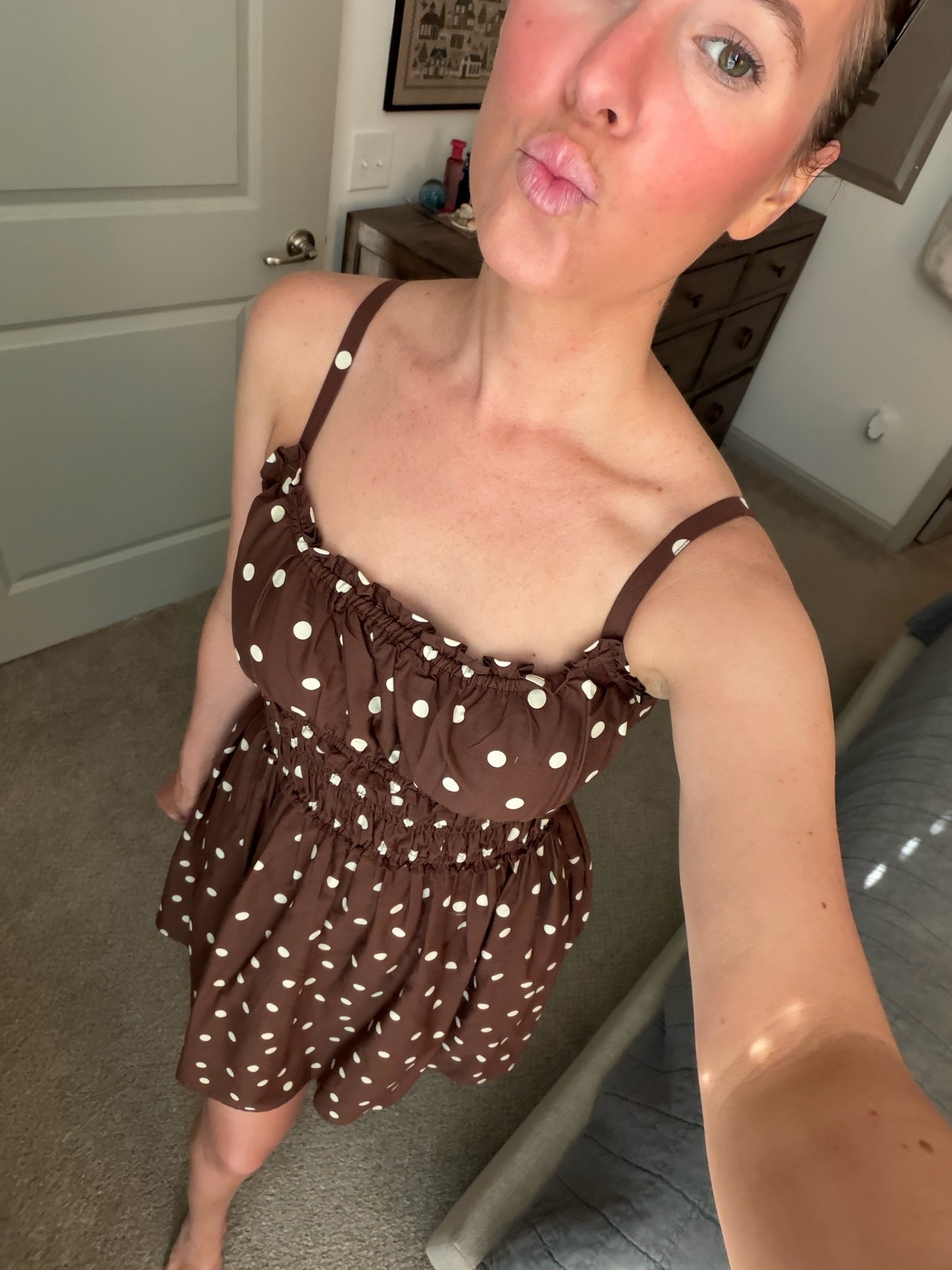 Polka dot dress // Abercrombie // under $100 // summer dresses // spring // sale // ootd // mini dress // bra free

#LTKSaleAlert #LTKootd #LTKxAbercrombie