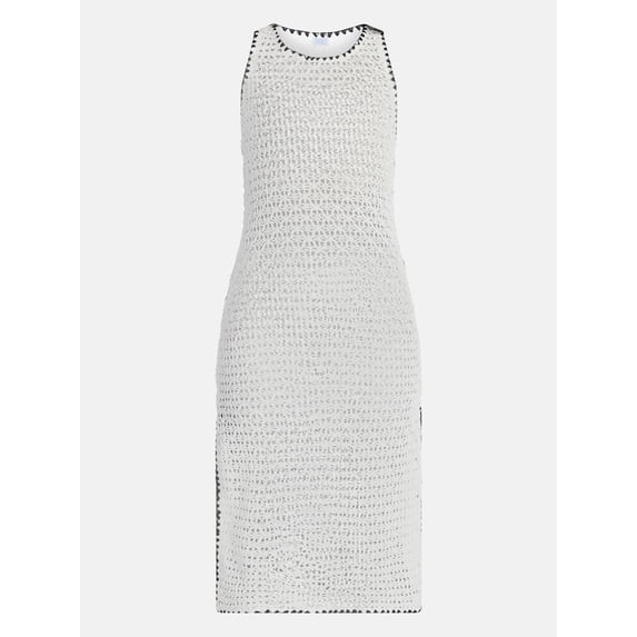 Time and Tru Women's and Women's Plus Crochet Midi Dress Coverup, Sizes XS - 3X | Walmart (US)