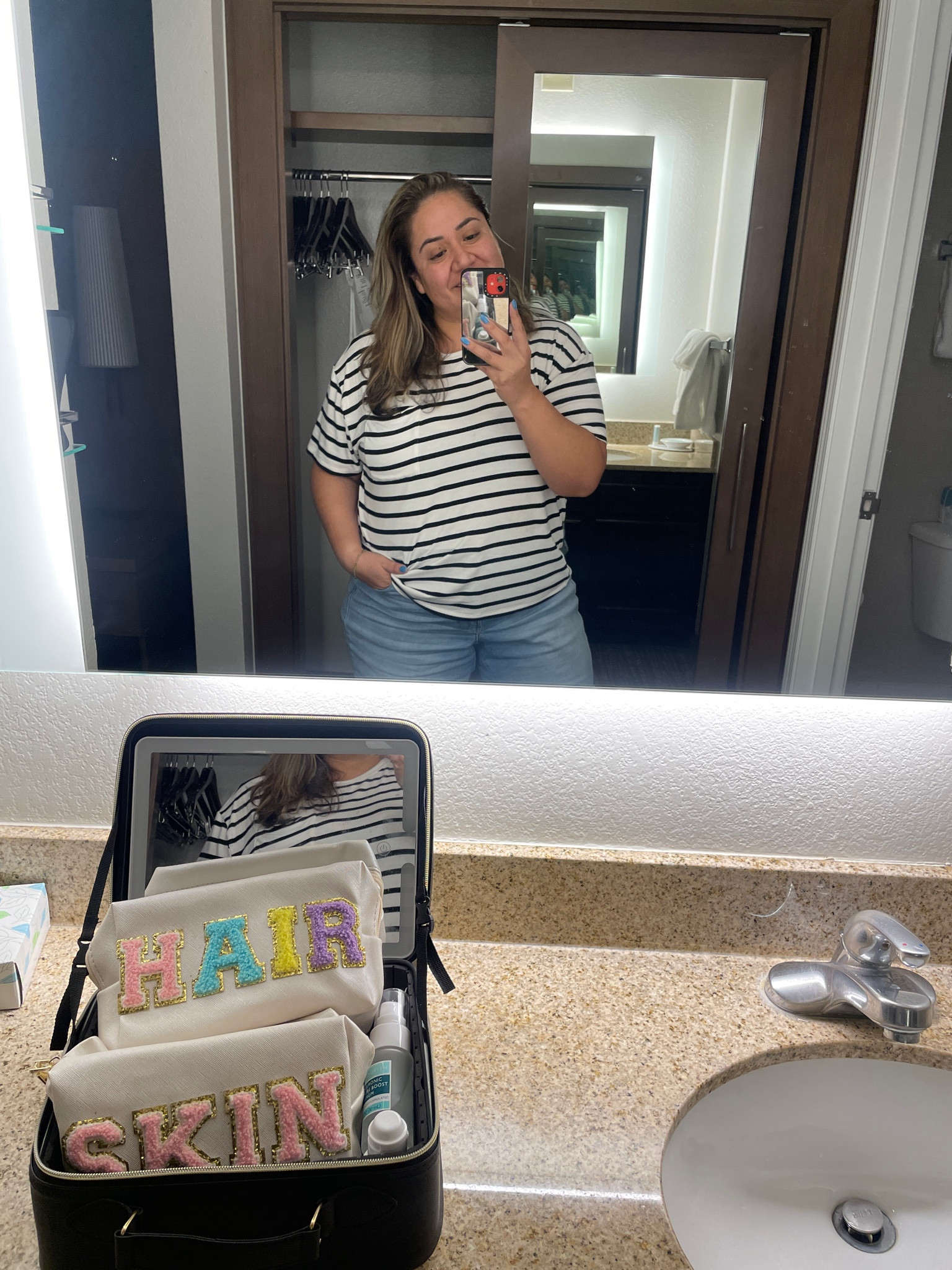 Travel Outfit easy and comfortable fit to travel in. Also my favorite travel case and bags for hair and skin producys

#LTKMidsize #LTKTravel #LTKSeasonal