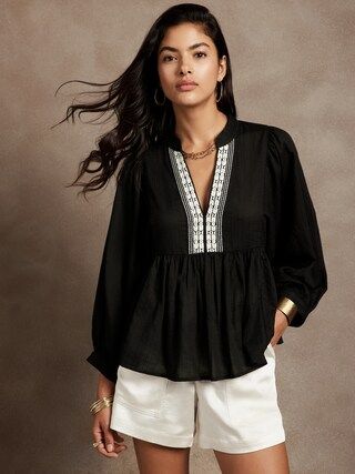 Embroidered Blouse | Banana Republic Factory