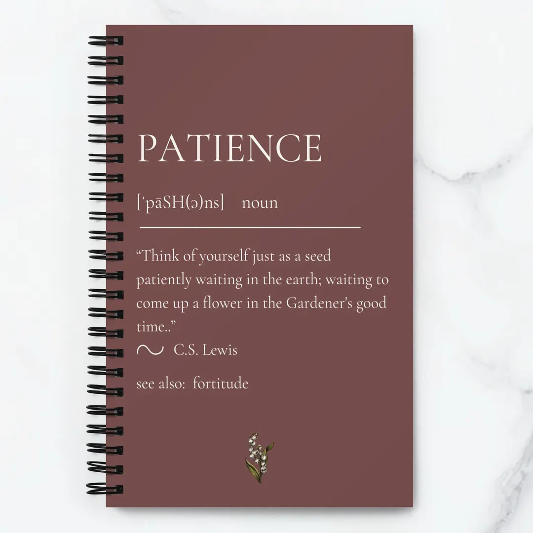 Virtues Notebook Collection: Patience - Etsy | Etsy (US)