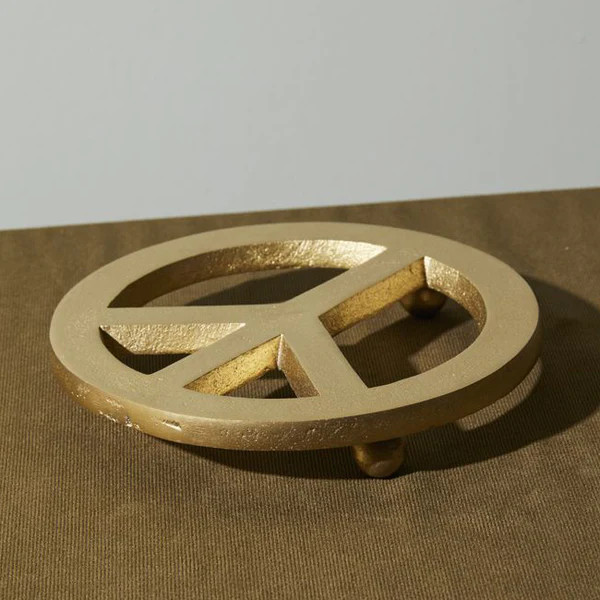 Peace in Plants Trivet | Paynes Gray