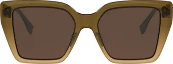 FF Diamonds 54mm Gradient Square Sunglasses | Nordstrom