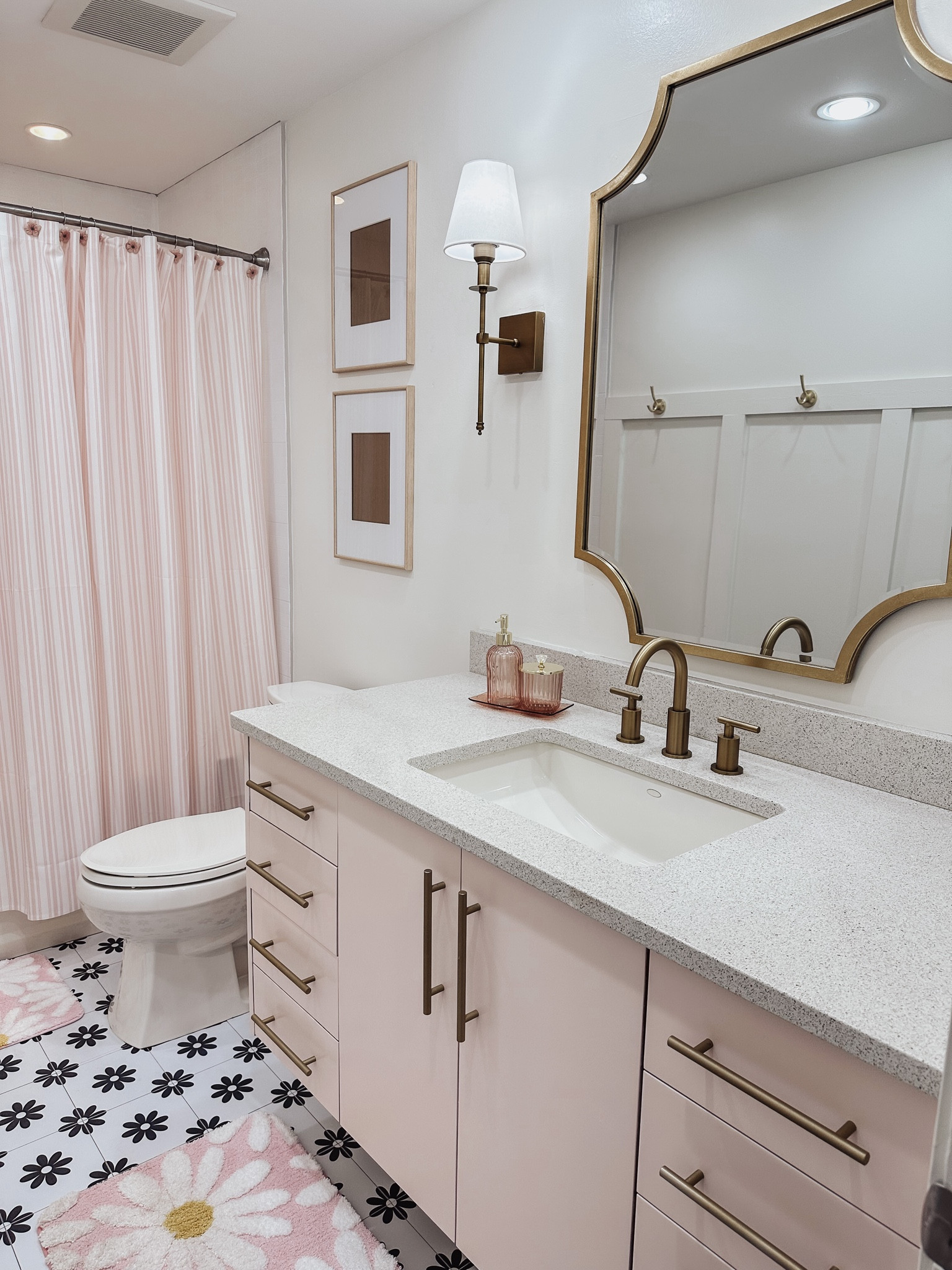 Girls Bathroom Makeover 

Pink / Bathroom / Kids Bathroom / Girls Bathroom / Pink Bathroom / Flower / Flower Power / Bathroom Inspiration / Gold / Gold Bathroom 

#LTKhome #LTKfamily #LTKkids