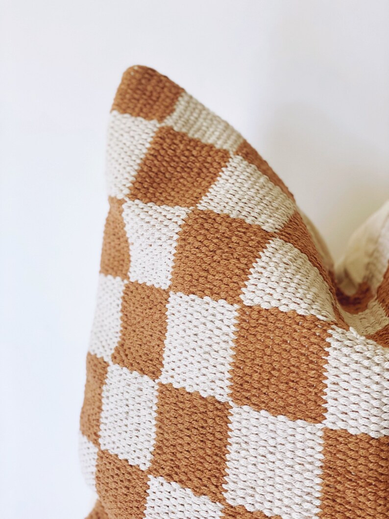The CALLI 20" X 20" Hand Woven Pillow Cover | checkerboard pillow | check pillow | Etsy (US)