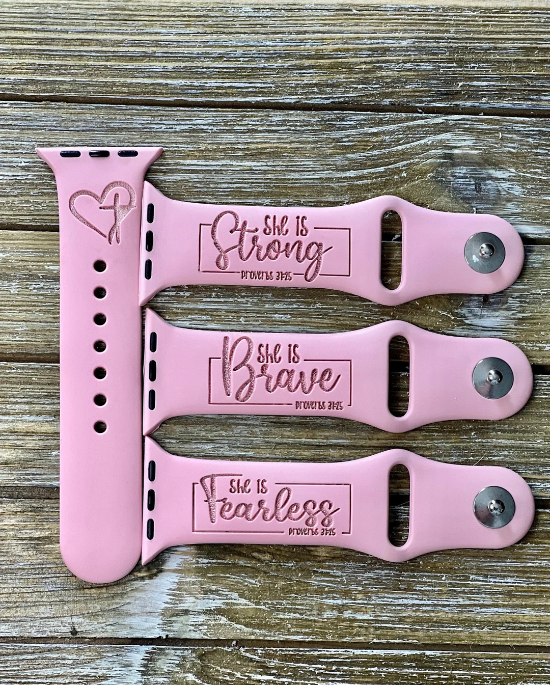 Christian Apple Watch Band Sayings She is Strong Proverbs - Etsy | Etsy (US)