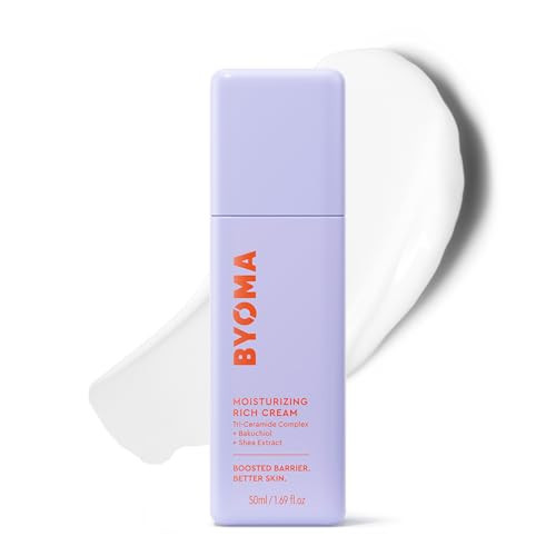 BYOMA Moisturizing Rich Cream - Barrier Repair Cream Face Lotion with Bakuchiol & Shea Extract - Ceramide Face Moisturizer for Dry Skin - Anti Wrinkle, Alcohol Free Face Moisturizer - 1.69 fl.oz | Amazon (US)