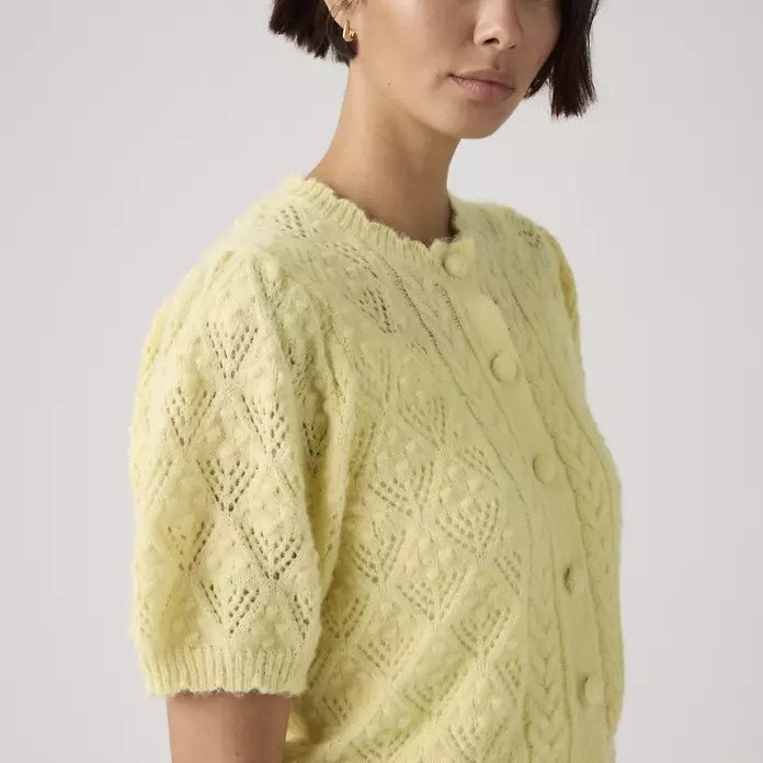Pauline Pointelle Short-sleeve Cardigan | Levi's CA