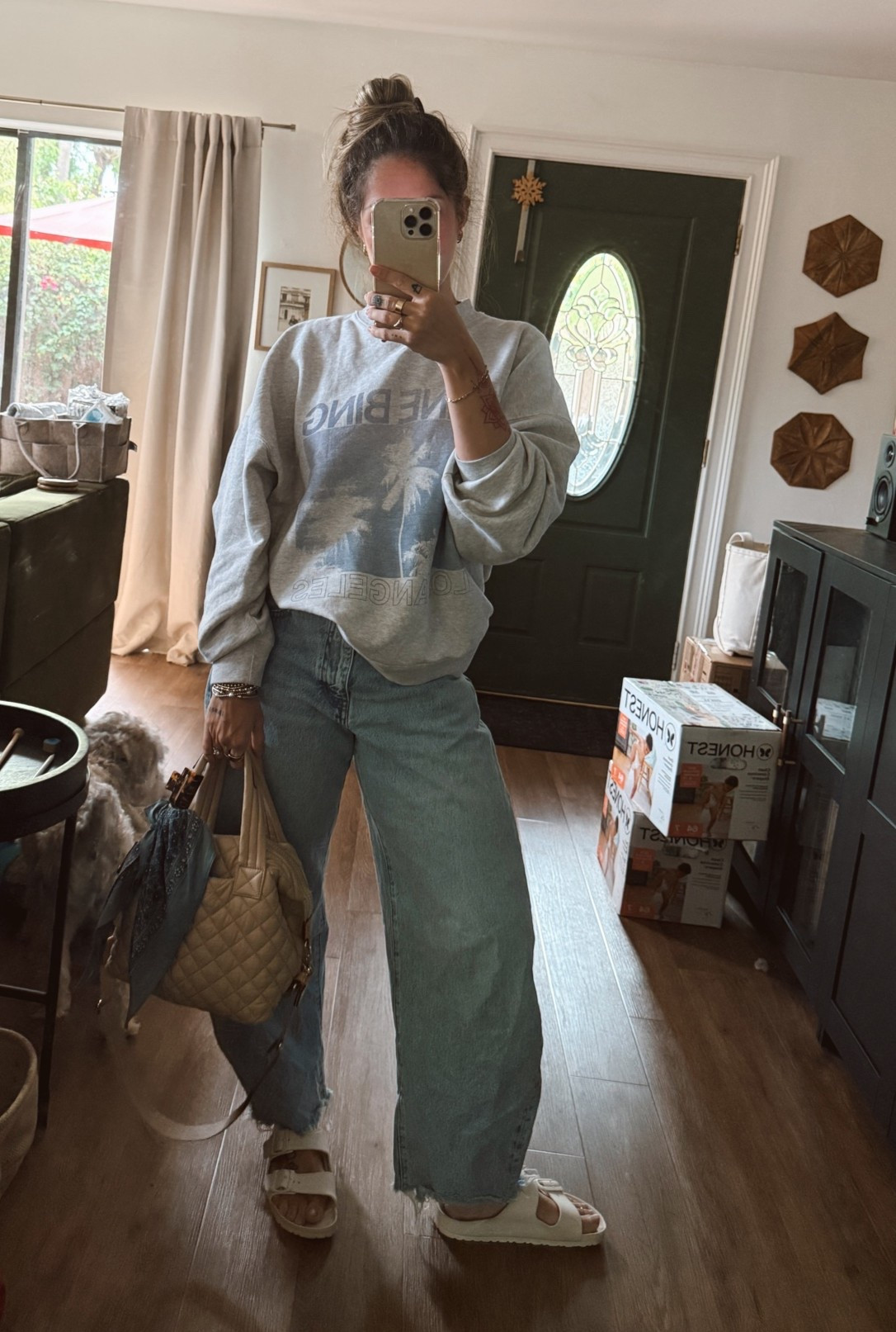 Rainy Florida Night 
Small sweatshirt
26 denim