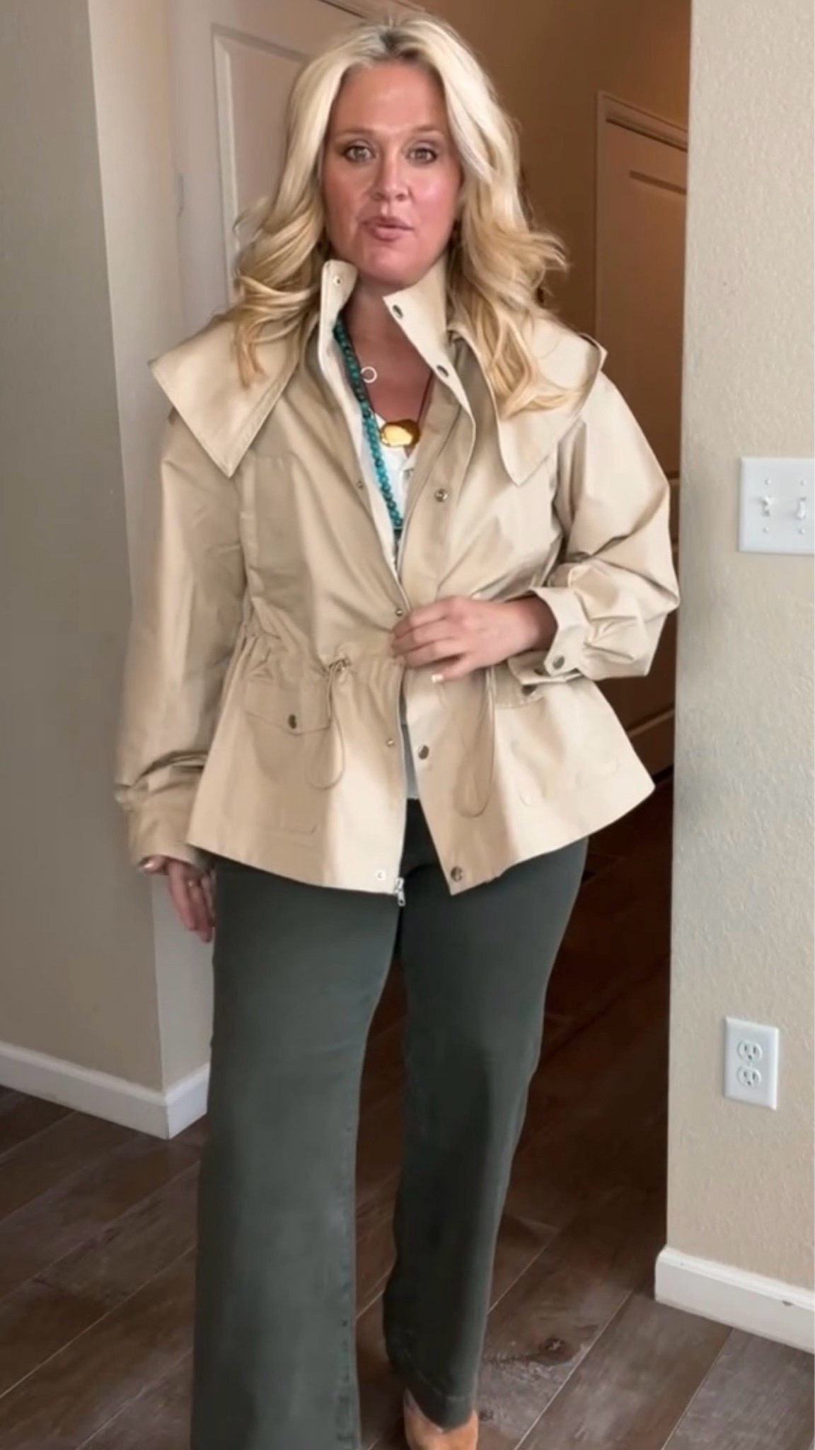 ✨Tap the bell, save and ❤️ start here over 40 fashion, midlife style, midsize fashion and luxury looks for less.  

⬇️Sizing information:
Medium (size down if in between sizes.) 

Before you buy anything for fall, start here. 👀

This utility jacket makes everything you already own look more polished, and it is absolutely worth it.

✨ The adjustable waist creates shape
✨ The high collar lifts the eye
✨ The longer cut skims the belly
✨ The removable hood makes it weather ready
✨ Available in sizes XS through 4X

Wear it with jeans, leggings, or workwear for an instantly pulled together outfit.

If you buy ONE fall layer, I would make it this one. Grab your size before the best colors are gone. 🏃‍♀️

👑 Helping you look good, feel good.-Lindsey Denver   Check back daily for belly-friendly style, confidence, and Outfit Physics™.

#LTKOver40 #LTKMidsize #LTKPlusSize

Comment SHOP below to receive a DM with the link to this post on my LTK ⬇ https://liketk.it/6lrjo

Comment SHOP below to receive a DM with the link to this post on my LTK ⬇ https://liketk.it/6lAaY