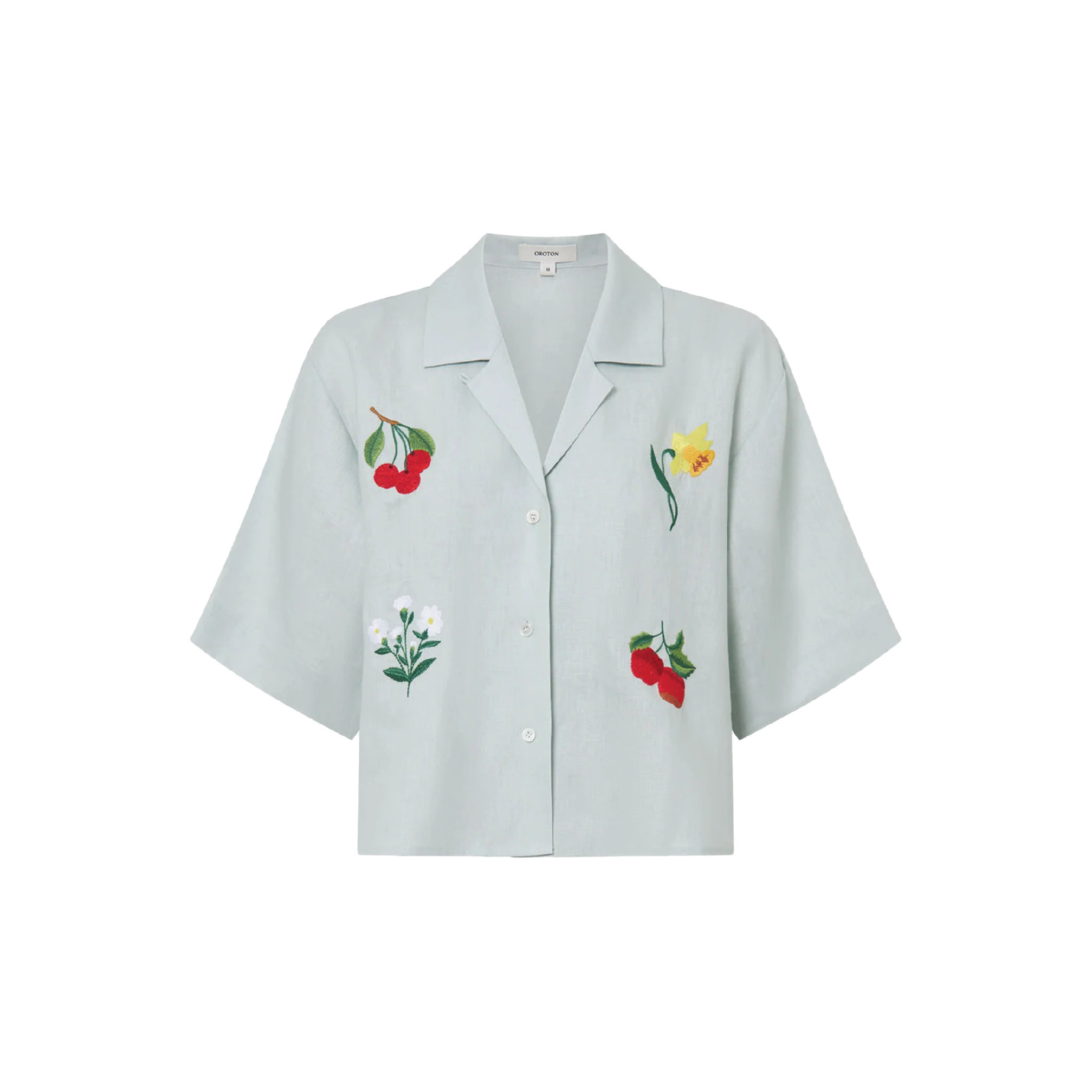 Embroidered Camp Shirt | Le Weekend Studio
