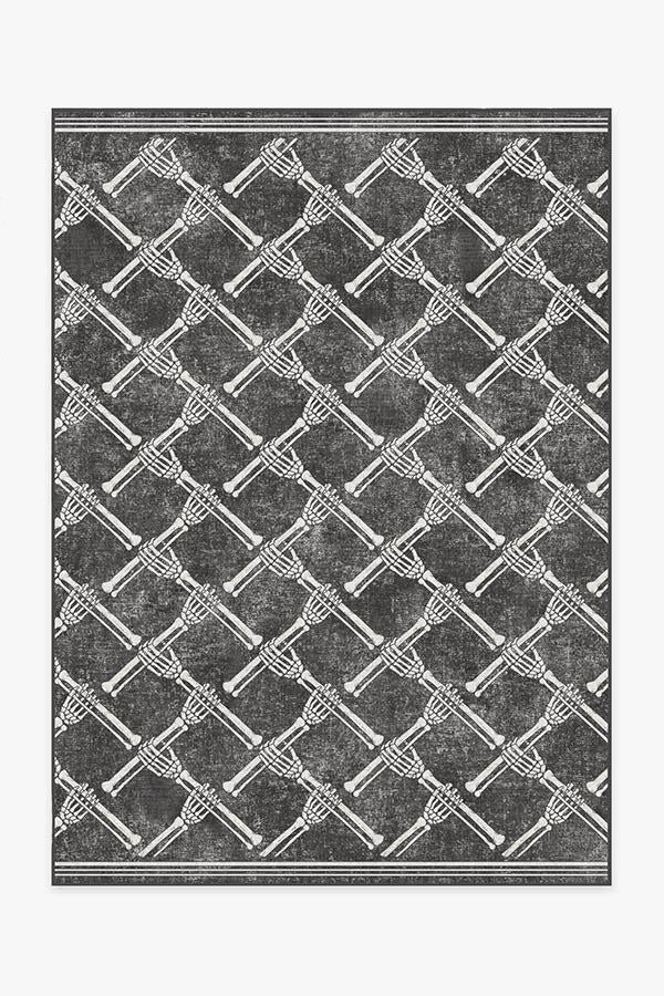 Skeleton Trellis Black Rug | Ruggable | Ruggable