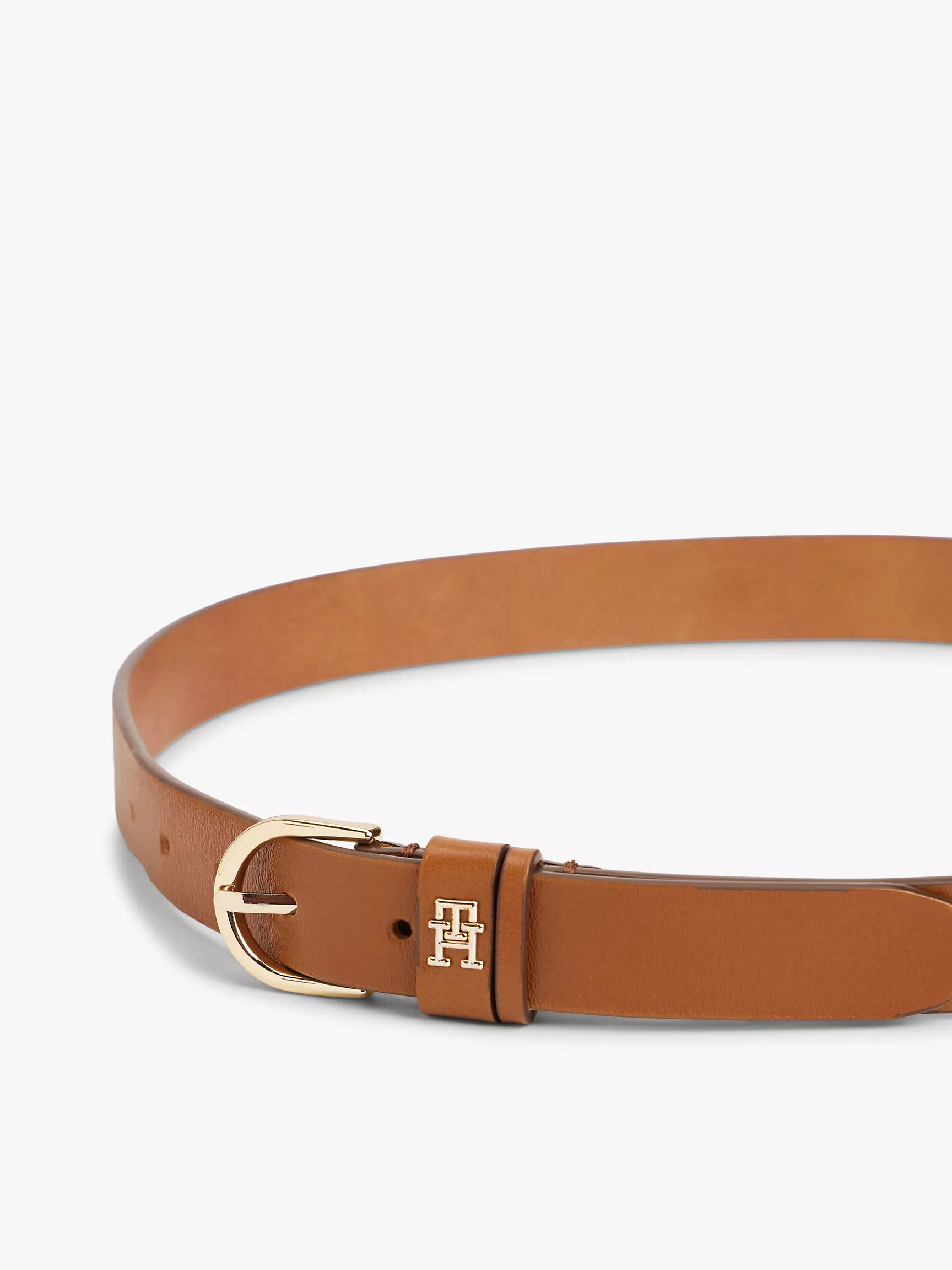 Monogram Slim Leather Belt | Tommy Hilfiger | Tommy Hilfiger (US)
