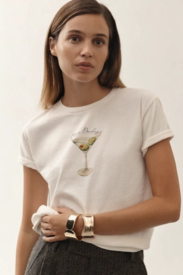 By Anthropologie Cocktail Hour Graphic Tee | Anthropologie (US)