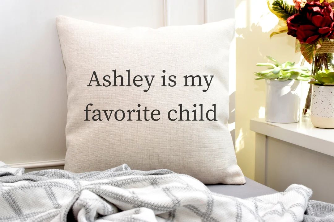 Funny Mother's Day Gift | Mother's Day | Mother's Day Pillow | Favorite Child Gift | Funny Gift f... | Etsy (US)