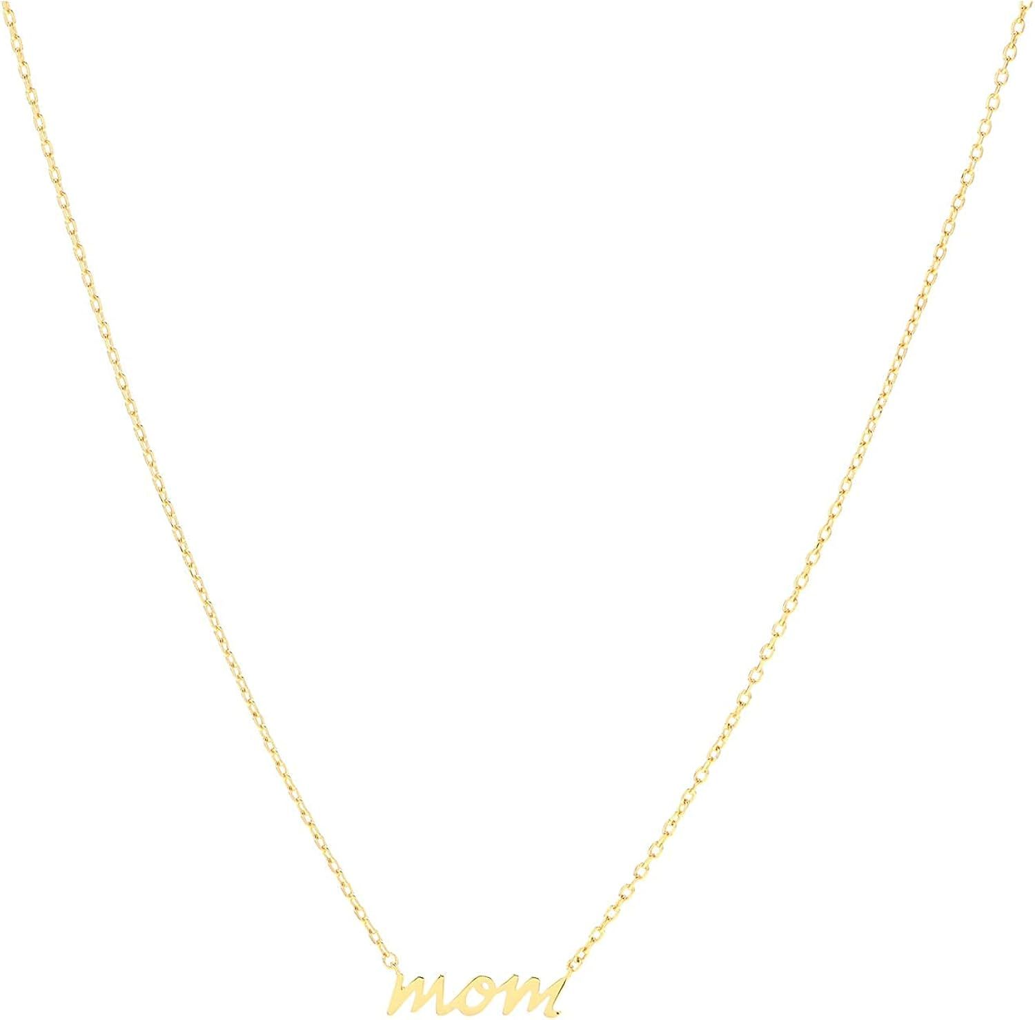 Kate Spade New York Say Yes Mom Necklace Gold 1 One Size | Amazon (US)
