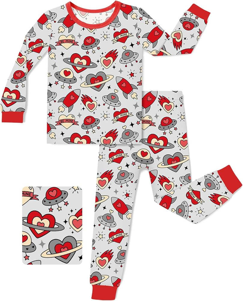 babee Reshinee Bamboo Viscose Toddler Pajamas Boys Girls Baby 12M-8Y Pjs Sets Kids Snug fit 2pcs ... | Amazon (US)