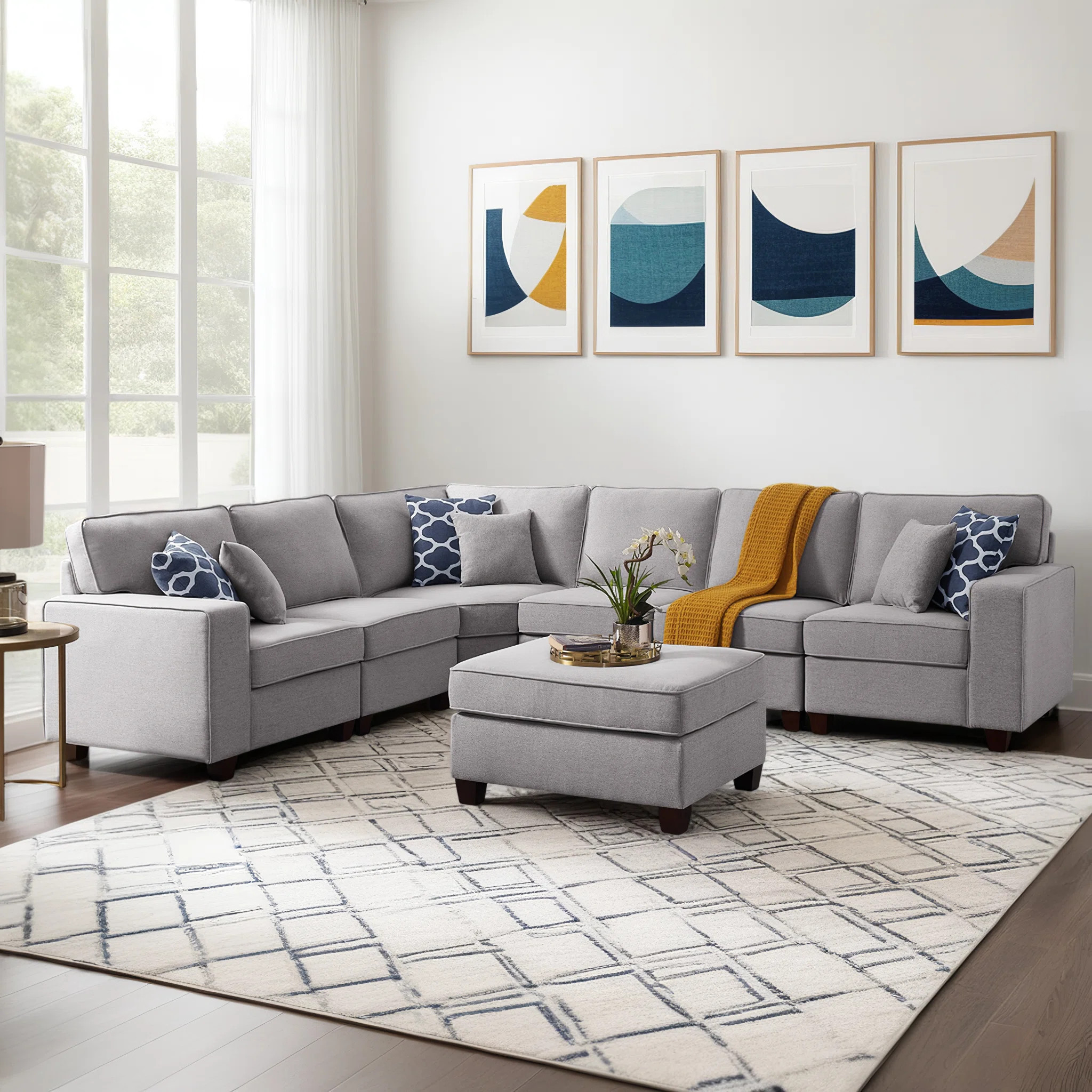 Forbestown 7 - Piece Upholstered Sectional | Wayfair North America
