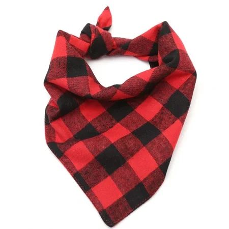 1pcs Dog Bandana Plaid Pet Scarf Bow ties Collar Cats Dogs Grooming Accessories for Small Medium Lar | Walmart (US)