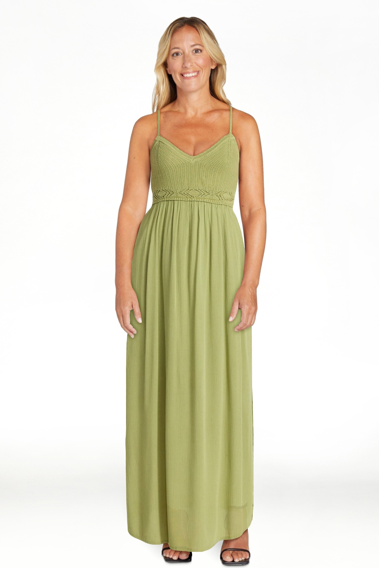 No Boundaries Mix Media Maxi Dress, Women's Sizes XXS-XXL | Walmart (US)