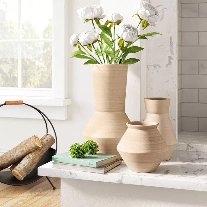 Medium Sandy Modern Vase - Threshold™ | Target