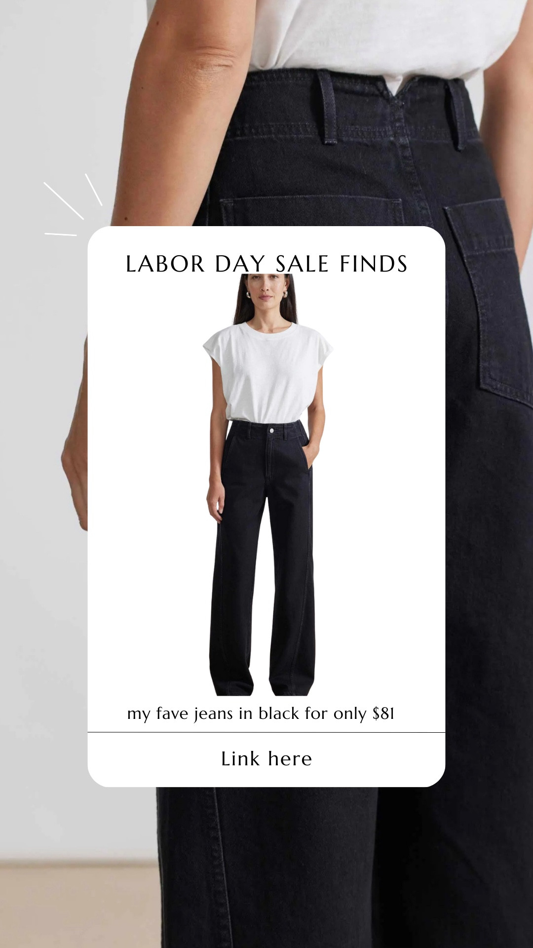 Sale on sale. Black denim. Black jeans. Baggy jeans. Sale on sale . Apiece apart.

#LTKStyleTip #LTKFindsUnder100 #LTKSaleAlert