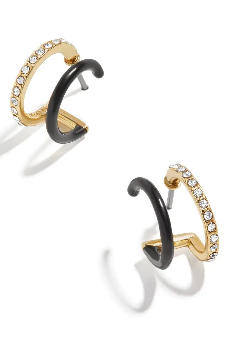 BaubleBar Vienna Cubic Zirconia Hoop Earrings | Nordstrom | Nordstrom