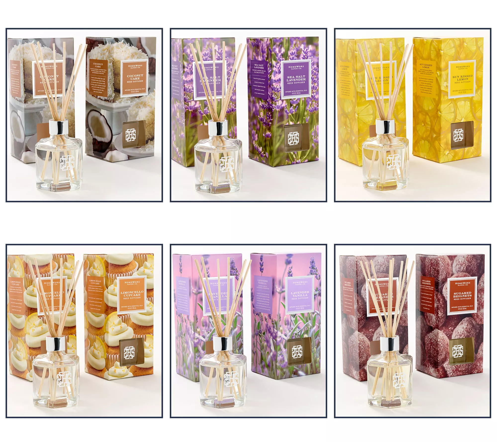 HomeWorx by Slatkin + Co. Set of 2 Reed Diffusers - QVC.com | QVC