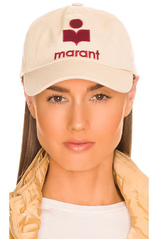 Isabel Marant Tyron Hat in Ecru & Red from Revolve.com | Revolve Clothing (Global)
