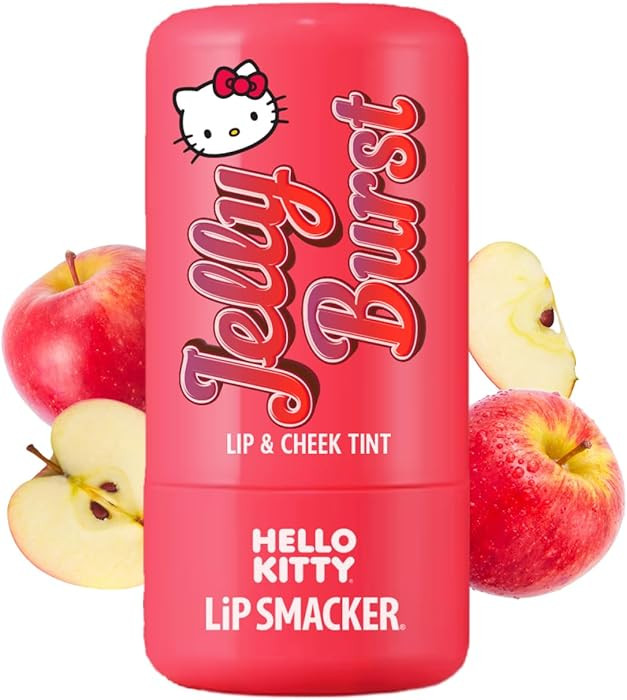 Lip Smacker Hello Kitty So Jelly Lip & Cheek Tint, Moisturizing Sheer & Buildable Color, Fun Boun... | Amazon (US)