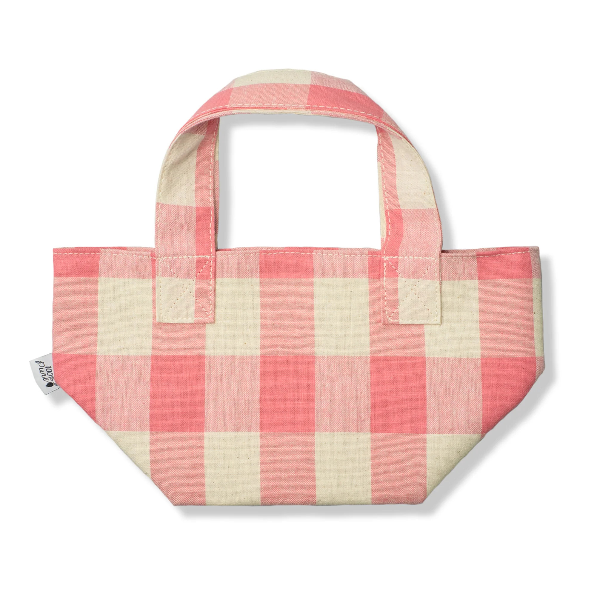 Gingham Hand Tote | 100% PURE