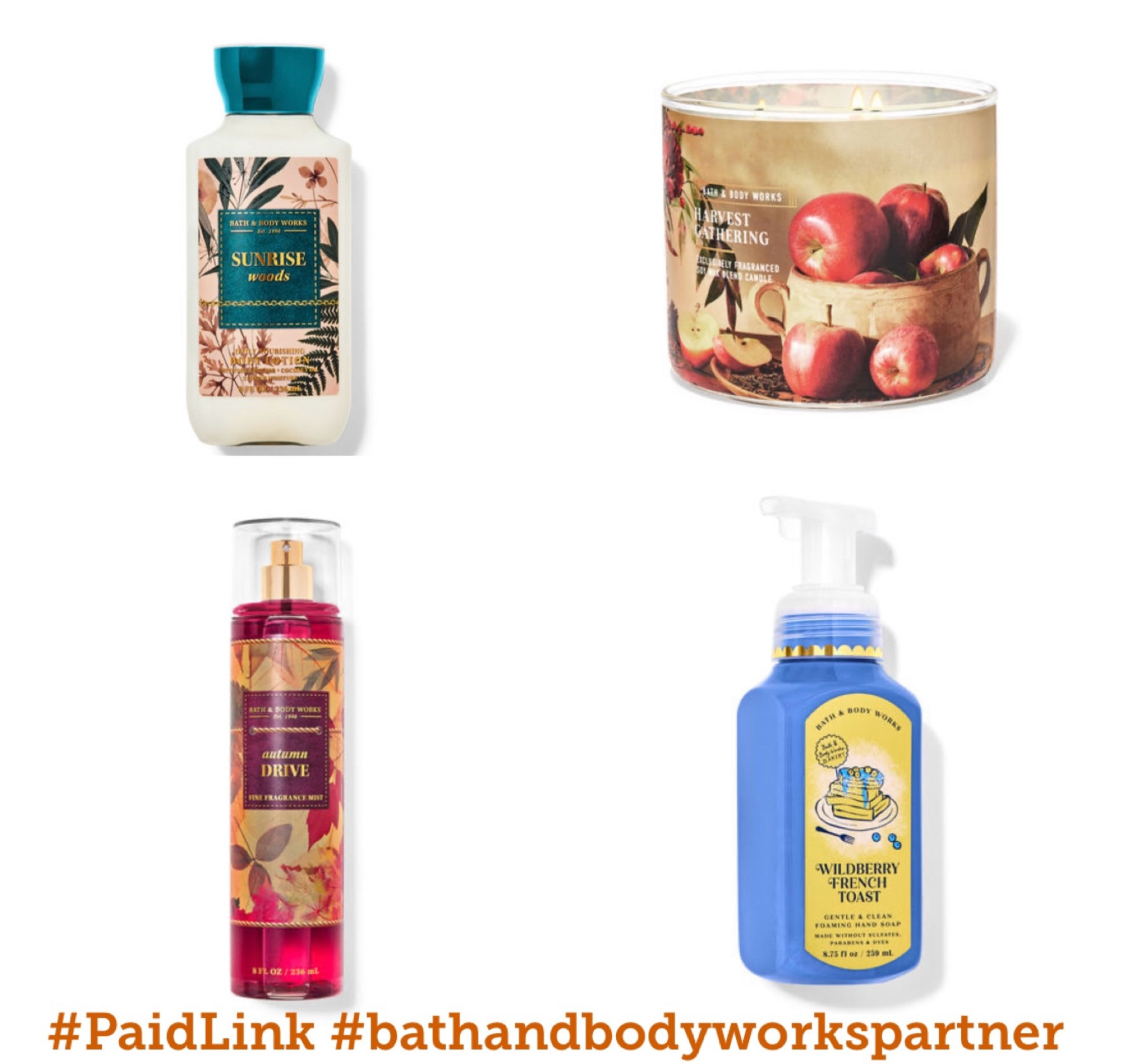 #BathandBodyWorksPartner #PaidLink I love the scents of Fall so much that I’m so excited by Bath & Body Works Fall Collection! Every item from the candles to the body lotion smells amazing and will help you express your Fall style throughout your home!

Autumn Drive Fragrance Mist: https://rstyle.me/+vJGRpzFt3835zdgYsV0O2A

Sunrise Woods Body Lotion: https://rstyle.me/+2SVhq46BXk3cxhceZ2ZFcg

Wildberry French Toast Hand Soap: https://rstyle.me/+DXAGjRUJv7m6I0Qqyd1qBw

Harvest Gathering 3-wick Candle: https://rstyle.me/+IjMDBfuiJ5hpEVXAVgc5hg

#liketkit #LTKSeasonal #LTKFallSale #LTKParties
@shop.ltk #ad @BathandBodyWorks

#LTKU #LTKHome #LTKSeasonal