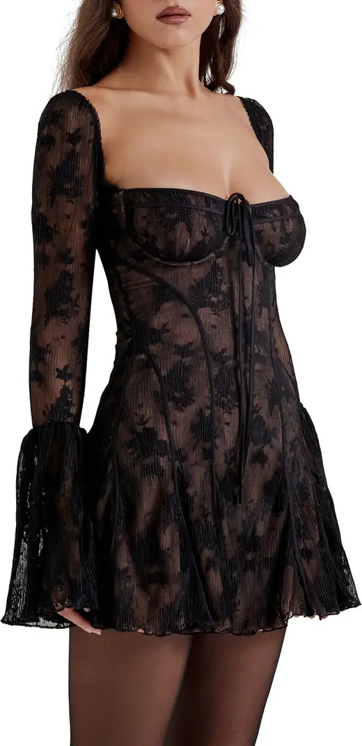 Analissa Long Sleeve Lace Minidress | Nordstrom