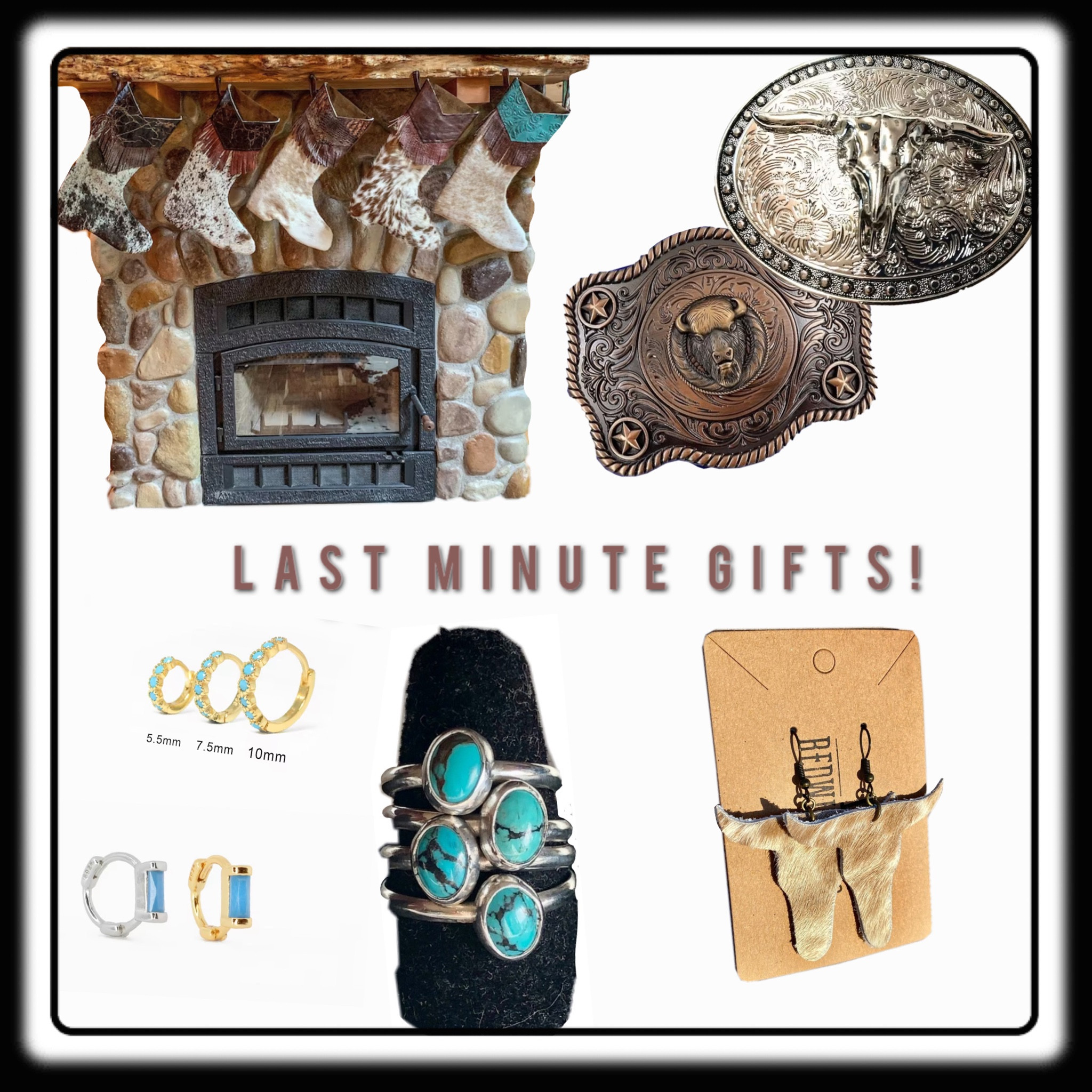 Last minute Western Etsy Gifts. Order today and it’ll arrive by CHRISTMAS! 
Western belt buckles, turquoise jewelry , western hide stockings 

#LTKSeasonal #LTKHoliday #LTKGiftGuide