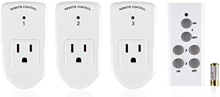BN-LINK Wireless Remote Control Electrical Outlet Switch for Lights, Fans, Christmas Lights, Smal... | Amazon (US)
